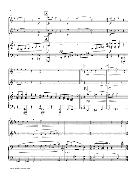 The Holly And The Ivy 2 Clarinets And Piano Page 2