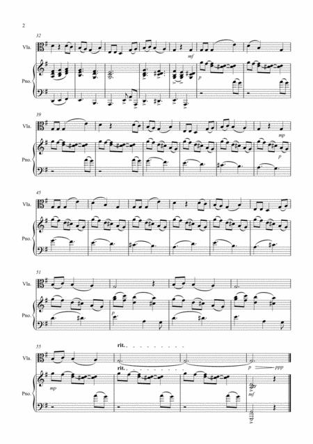 The Holly And The Ivy For Viola And Piano Page 2
