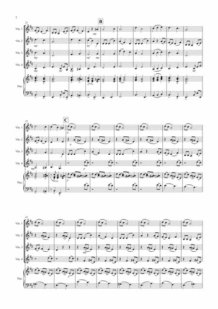 The Holly And The Ivy For Violin Quartet Page 2