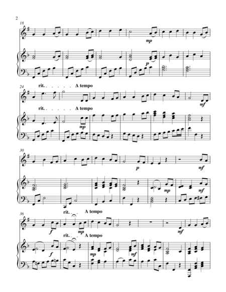 The Holy Infants Manger Treble Bb Instrument Solo Page 2