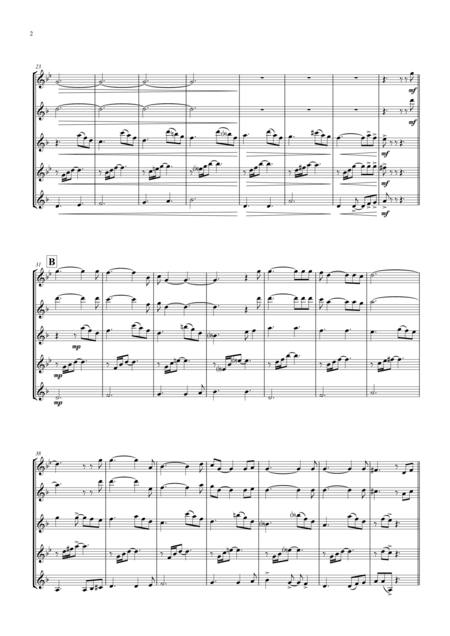 The House Of The Rising Sun Saxophone Quartet Satb Page 2