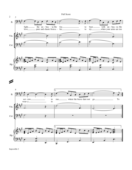 The Impossible Dream Vocal Page 2