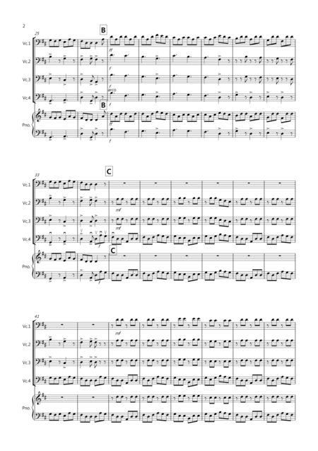 The Irish Washerwoman For Cello Quartet Page 2