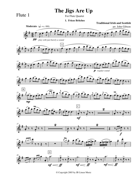 The Jigs Are Up Celtic Music For Flute Quartet Page 2