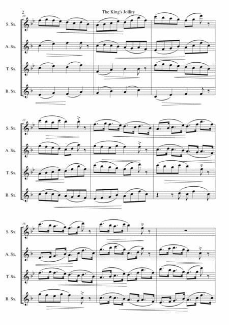 The Kings Jollity For Saxophone Quartet Page 2