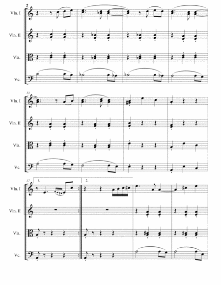 The Legend Of Zelda Kass Theme String Quartet Page 2