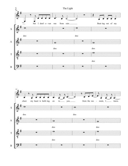 The Light Sara Bareilles A Cappella Ensemble Page 2