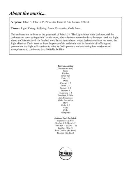 The Light Shines John 1 5 Anthem Orchestration Page 2