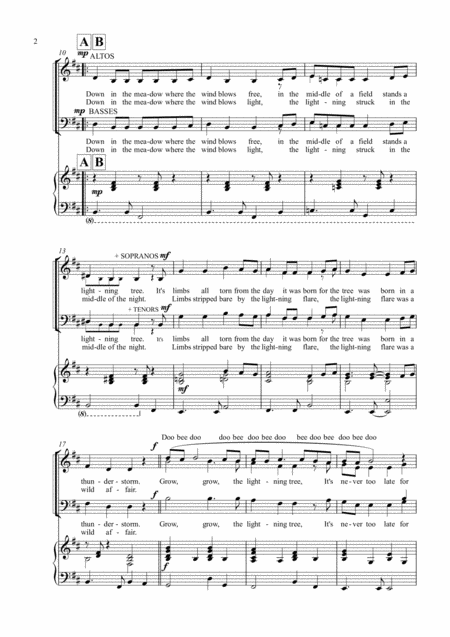 The Lightning Tree Satb Choir Page 2