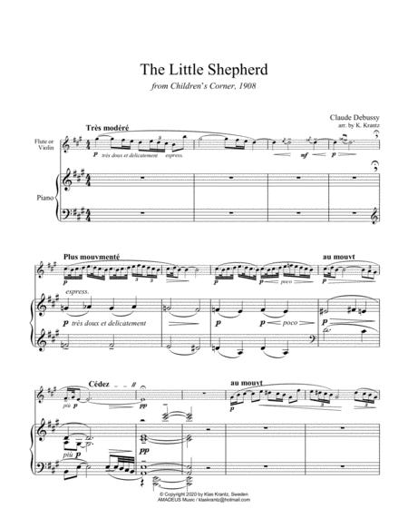 The Little Shepherd For Flute Or Violin And Piano Page 2