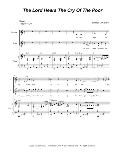 The Lord Hears The Cry Of The Poor Duet For Soprano And Tenor Solo Page 2