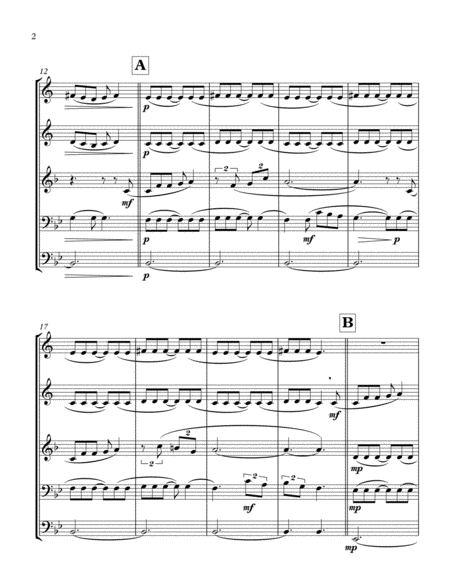 The Lord Is My Shepherd I Shall Not Want Psalm Suite For Brass Quintet Page 2