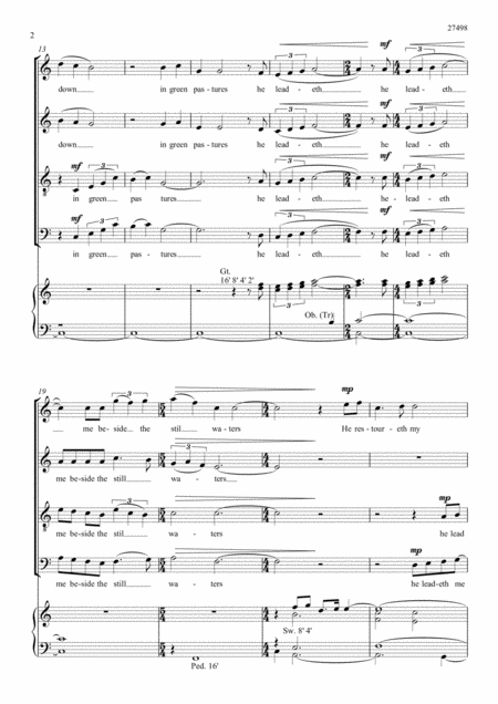 The Lord Is My Shepherd Satb Page 2