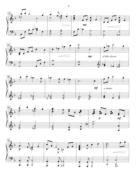 The Lord Is My Shepherd St James Air Piano Solo Page 2