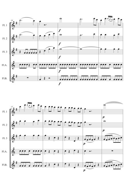 The Marriage Of Figaro Ouverture For Flute Choir Page 2