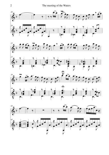 The Meeting Of The Waters Flute Guitar Page 2