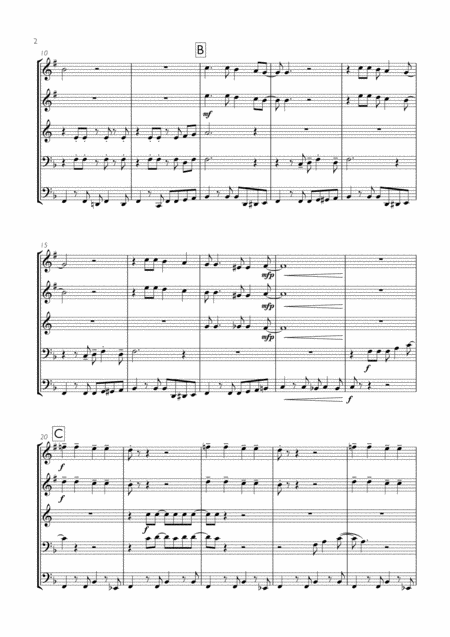 The Monkees I M A Believer For Brass Quintet Page 2