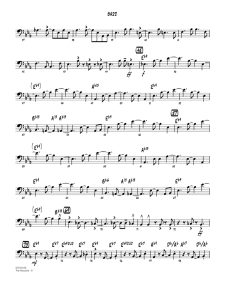 The Mooche Arr Mark Taylor Bass Page 2