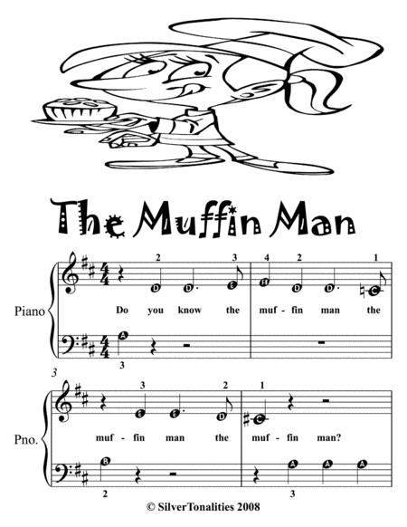 The Muffin Man Beginner Piano Sheet Music Page 2