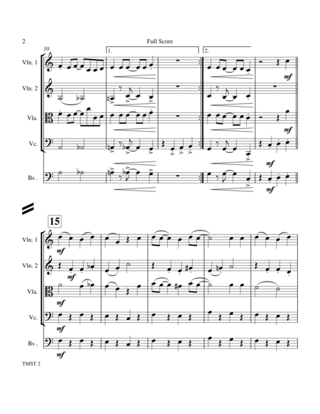 The Muppet Show Theme String Quartet Page 2