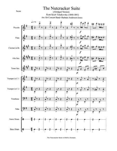 The Nutcracker Suite For Concert Band Page 2
