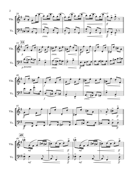 The Nutcracker Suite Russian Dance Violin And Cello Duet Page 2