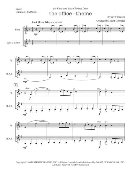 The Office Theme For Flute And Bass Clarinet Duet Page 2