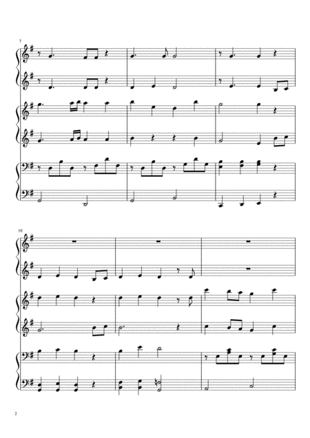 The Parting Glass 6 Hands Piano Page 2