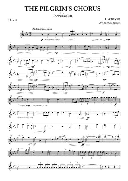 The Pilgrims Chorus For Flute Quartet Page 2
