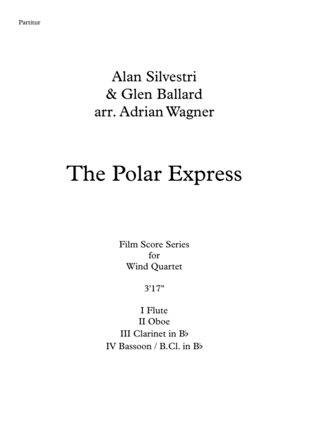 The Polar Express Alan Silvestri Wind Quartet Arr Adrian Wagner Page 2