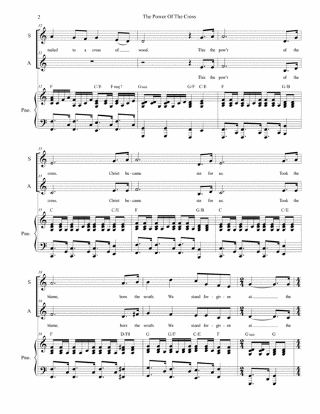 The Power Of The Cross Oh To See The Dawn Duet For Soprano And Alto Solo Page 2