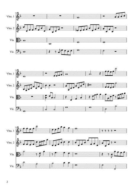 The Prayer String Quartet Score Only Page 2