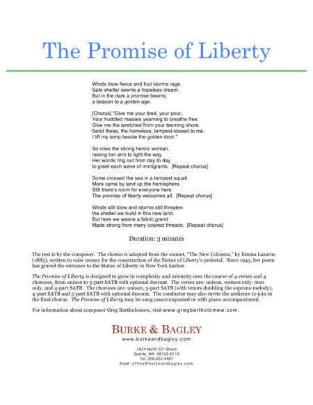 The Promise Of Liberty Satb Page 2