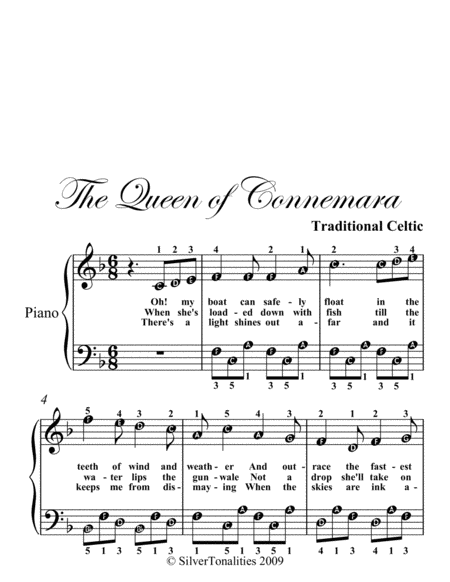 The Queen Of Connemara Easy Piano Sheet Music Page 2