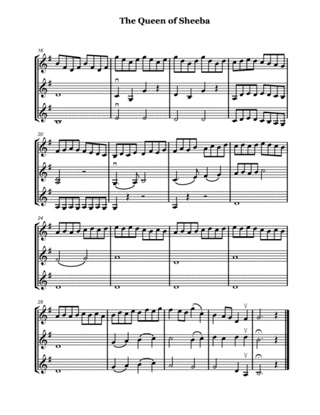 The Queen Of Sheeba For Violin Trio Page 2