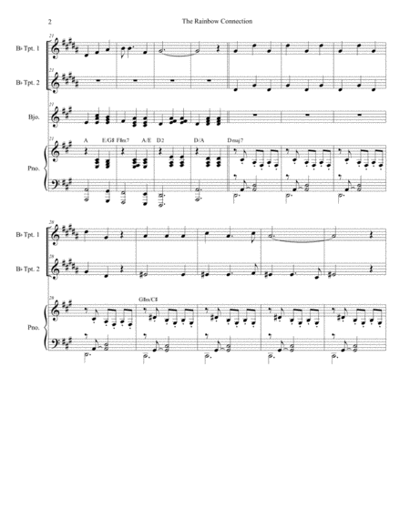 The Rainbow Connection Duet For Bb Trumpet Page 2