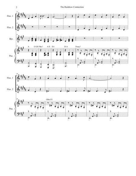 The Rainbow Connection For Flexible Treble Instrumentation Page 2