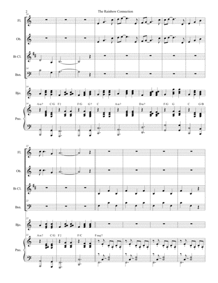 The Rainbow Connection For Woodwind Quartet Page 2