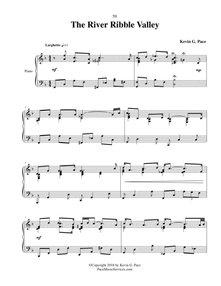 The River Ribble Valley Original Piano Solo Page 2