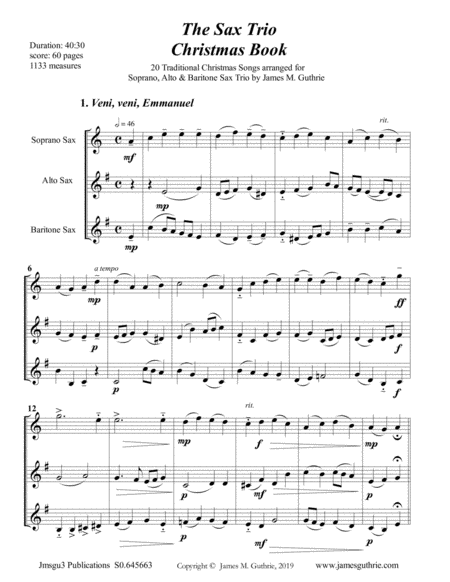 The Sax Trio Christmas Book Page 2