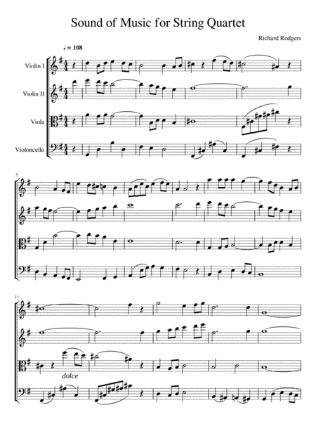 The Sound Of Music For String Quartet Page 2