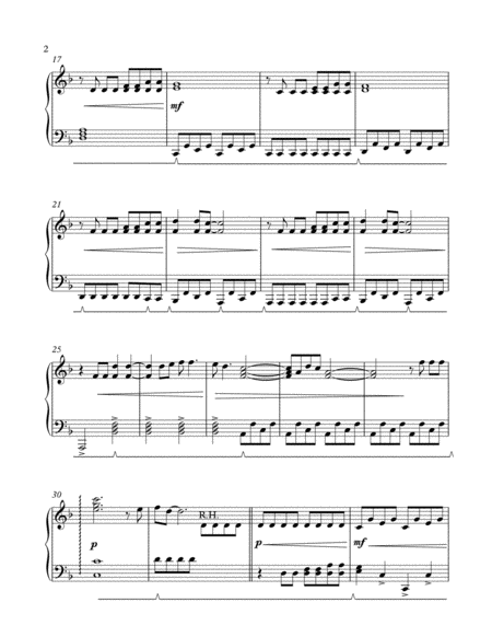 The Sound Of Silence For Early Intermediate Piano Page 2