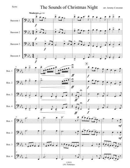 The Sounds Of Christmas Night For Bassoon Quartet Page 2
