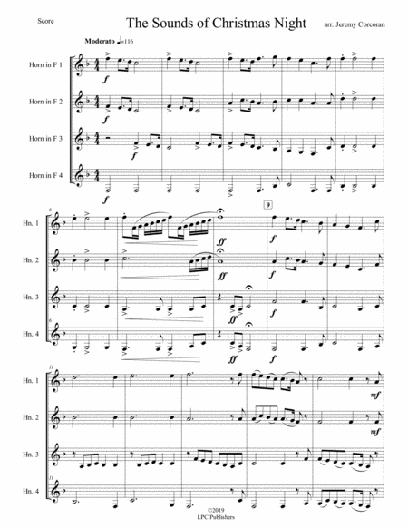 The Sounds Of Christmas Night For French Horn Quartet Page 2