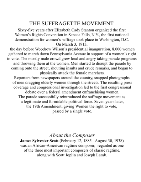 The Suffragette Waltz For Clarinet Quartet Page 2