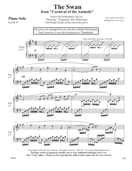 The Swan V2 Saint Saens 3 For 1 Piano Standalone Arr S Page 2