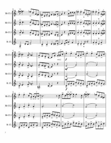 The Swingin Shepherd Blues For Clarinet Quartet Page 2