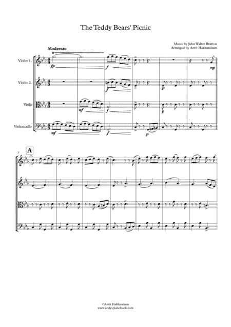 The Teddy Bears Picnic String Quartet Page 2