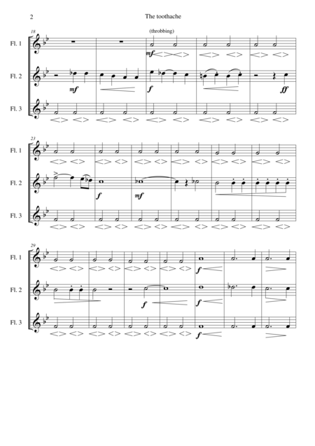 The Toothache For Flute Trio Page 2