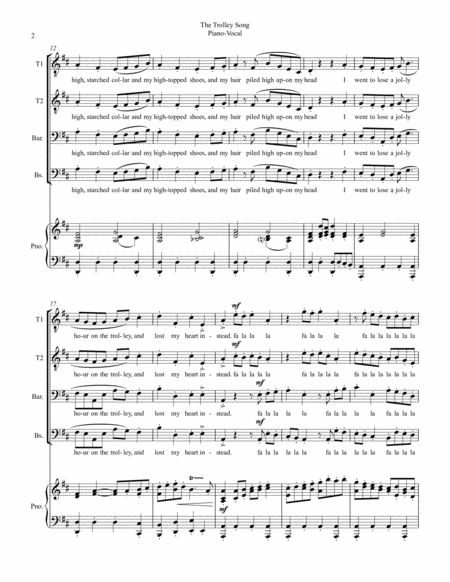 The Trolley Song From The Movie Meet Me In St Louis Page 2